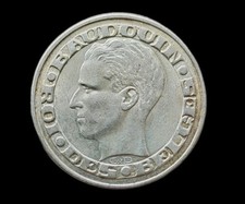 Belgique 50 francs 1958 argent Baudouin Expo 