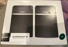 Set of 2 MINT BOSE SoundTouch 10 Wireless Bluetooth Speakers 416776 W Remotes