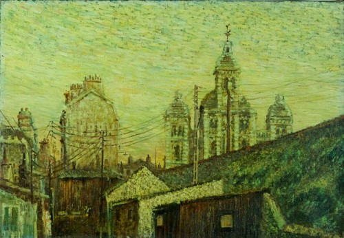 Tableau ancien vue - , de