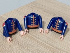 PLAYMOBIL X3 CORPS BRAS BLEU