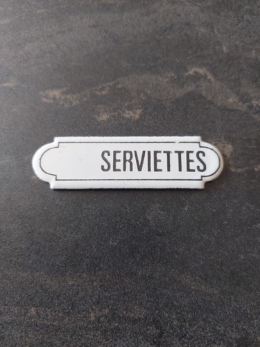 Plaque émaillée serviettes