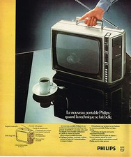 1975 PHILIPS ADVERTISING 104 ADVERTISING Portable TV