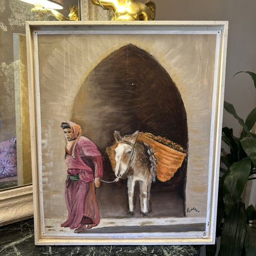 Tableau huile sur carton - tableau,