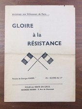 Résistant à Paris 1944