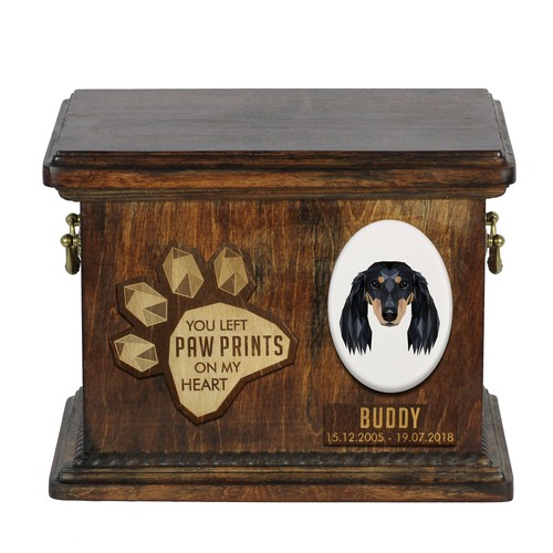 Urne bois pour chien - en, teckel