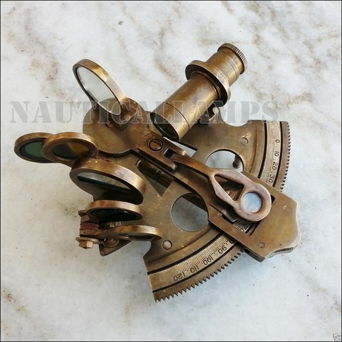 Ancien sextant laiton - sextant, marin
