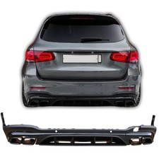 Diffuseur pour Mercedes X253 GLC 63 AMG look avec échappements noires