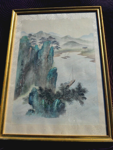 Peinture sur soie chine - peinture,