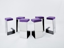 Set de 6 tabourets de bar fer