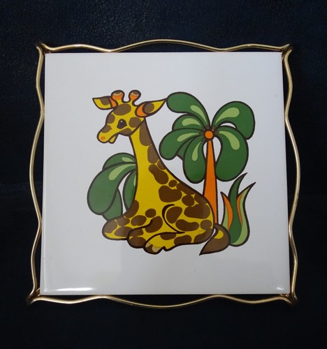 Ancien dessous plat girafe - dessous,
