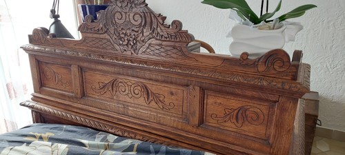 Bureau ancien bois avec 10 - ancien,