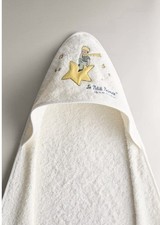 ZARA Home Little Prince Kids Baby Le Petite Towel With Hood White Size 80x80cm