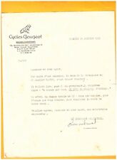 BEAULIEU-VALENTIGNEY (25) CYCLES / BICYCLE "PEUGEOT" letter in 1959