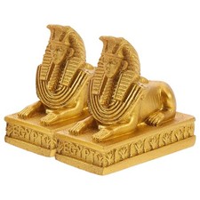  2 Pcs Sculpture Egyptienne