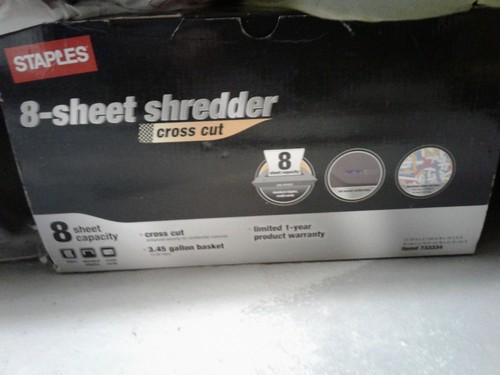 New box staples sheet - new,