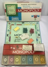 1961 Monopoly Game by Parker Brothers Complete Very Good Condition FREE SHIPPING
