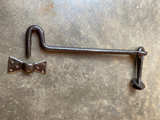 Ancien crochet 27 cm, en fer pour porte volet grille,ferrure serrure penture