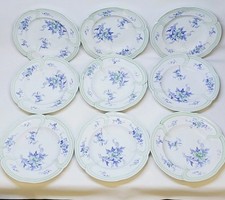 9 Assiettes Anciennes K G