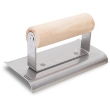 Truelle pour bordures en acier à béton de R 10mm L 13mm extrémités courbes av...