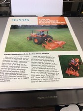 Kubota Adv Literature NOS