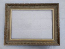 cadre 15M montparnasse patine feuillure 65 cm x 46 frame gold peinture tableau