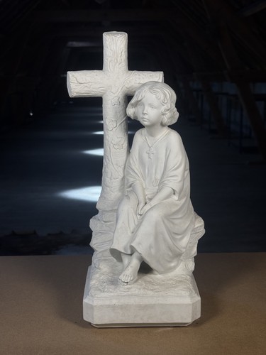 Statue religieuse ancienne - statue,