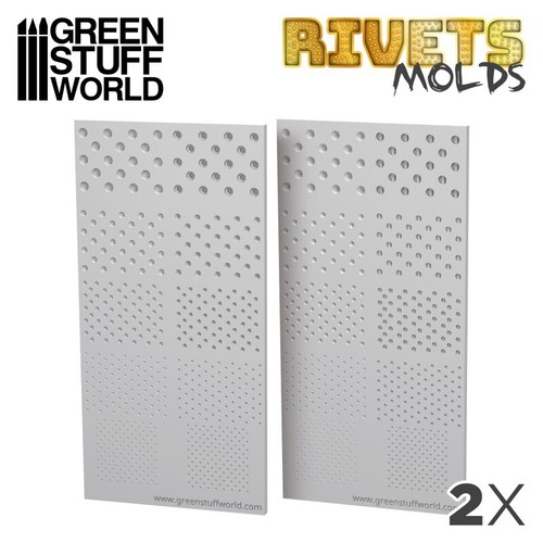 Moules silicone rivets - 2x,