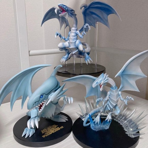 Figurine dragon blanc yeux - figurine,