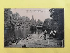 Old postcard 75 - PARIS Bois de VINCENNES Lac DAUMESNIL animated swans ducks Swans Ducks