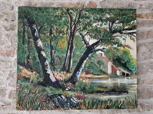 Tableau huile sur - huile, toile