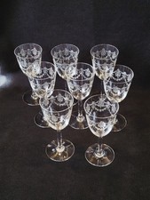 8 Baccarat crystal wine