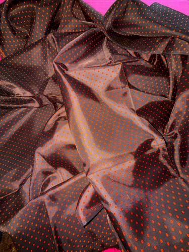 Tissu ancien soie satin de - ancien, ou