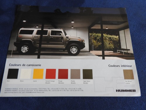 Catalogue feuillet hummer - catalogue,