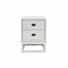 Table D'Extrémité Laquée Blanche Worlds Away - À Récupérer Dans Le NJ