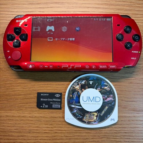 Console sony psp 3000 rouge - console,