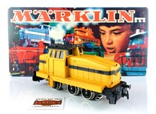 CR35 - MÄRKLIN H0 3080 - LOCOMOTIVE DIESEL DHB DHG 500 JAUNE - COMME NEUVE !