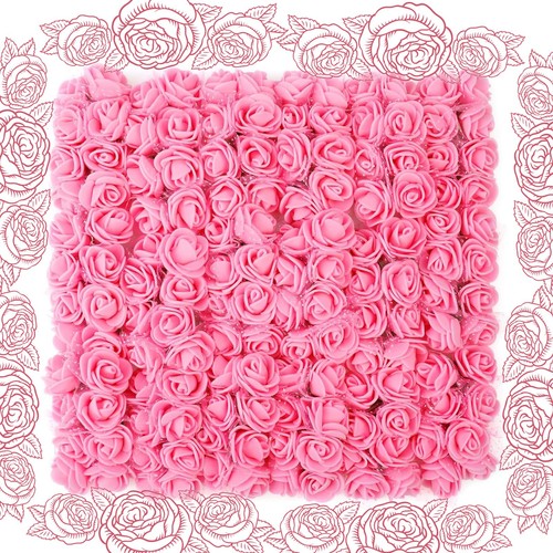 Rose artificielle tête - rose,