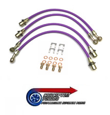 Inox Tressé Conduites de Frein Tuyau Set 4 - Pour GXE10 Lexus IS200 1G-FE