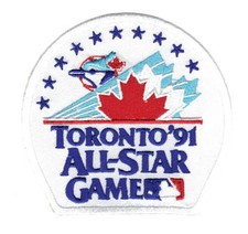 1991 MLB Baseball Tout Star Jeu En Toronto Bleu Jays Skydome Jersey Patch Canada