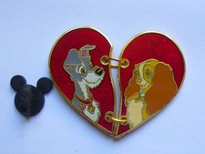 2 pins DISNEY PUZZLE MOBILE CLOCHARD ET LADY  TBQ