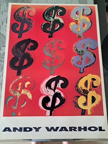 Affiche vintage andy warhol - andy,