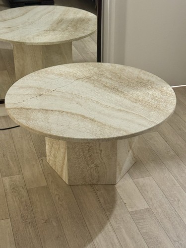 Table basse salon travertin - de,