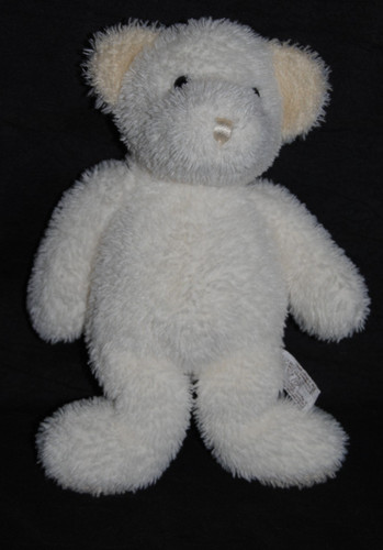 Doudou ours blanc beige - ours,