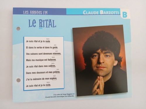 Carte fiche claude - fiche, barzotti