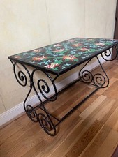 table en émaux de Longwy et