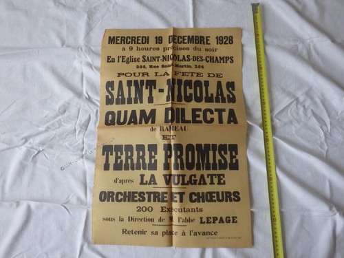 1928 concert poster - poster, eglise