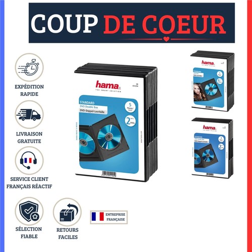 Hama boîtiers dvd doubles - boîtiers, 2