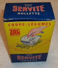 Vtg Williams Sonoma ZAG France SERVITE Rollette INOX Chopper COUPE-LEGUMES & Box