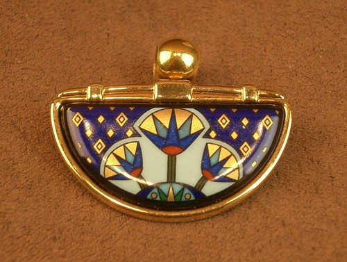 Pendentif métal emaillé - pendentif,