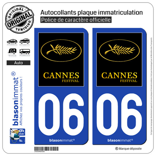 Autocollant plaque auto 06 - autocollant,